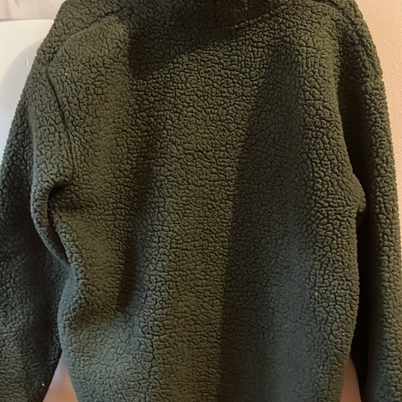 Pink VS Green Fluffy Sherpa Sweatshirt - Picture 4 of 4